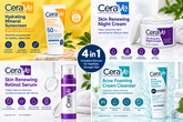 CeraVe 4 In 1 Skincare Kit Night Cream Retinol Serum Acne Foaming Cream Cleanser Hydrating Mineral Sunscreen