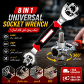8-In-1 Universal Multi-Function Wrench 360° Rotary Adjustable